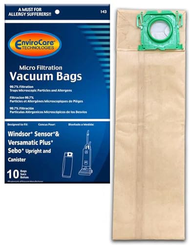 Windsor Sensor, Versamatic Plus Lot de 10 sacs d'aspirateur génériques
