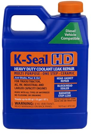 K-Seal ST5516 Heavy-Duty Multi-Purpose One Step Coolant Leak Repair, 16 oz, Pour and Go, Mixes with All Antifreeze, No Flushing Required
