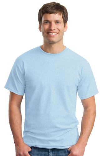 Gildan Mens Ultra Cotton Short Sleeve T-Shirt (L) (Sky)