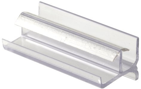 PRIME-LINE M 6144 Duschtür-Bodenführung, Transparent, 3 in | Workright Produkte, zum Einrasten
