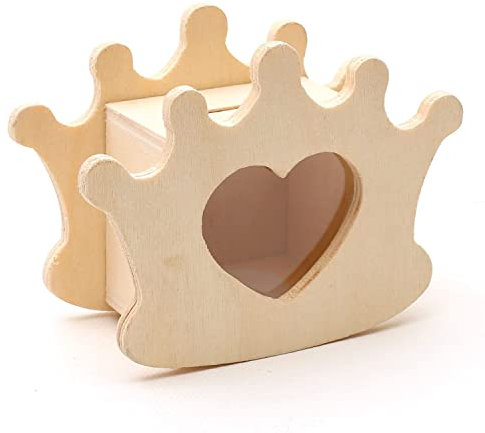 GRAINE CREATIVE Spardose Krone Herz 12 x 9 cm