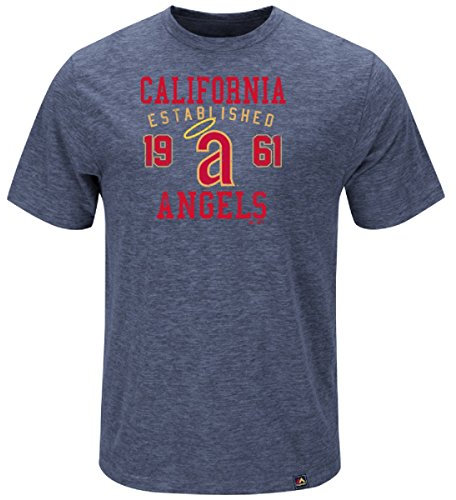 MLB T-Shirt California Angels Cooperstown Heads or Tails Tee Baseball (Klein)