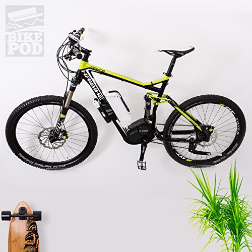WANDKINGS BIKEPOD Version 1.1, Wandhalter für 1 Fahrrad, Rennrad, Mountainbike, Fahrrad-Wandhalterung