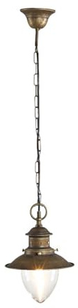 Farol lámpara colgante de latón bruñido estilo náutico marina, 20 cm