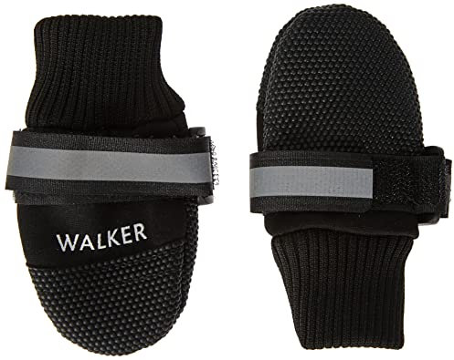 TRIXIE warm gefütterte und wasserabweisende HundeschuhePfotenschutz Walker Care Comfort, XS, 2 St., schwarz- 19470