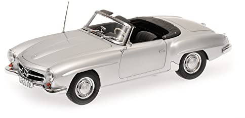 MINICHAMPS 100037031 - Mercedes-Benz 190 SL (W121), Maßstab: 1:18, Silber