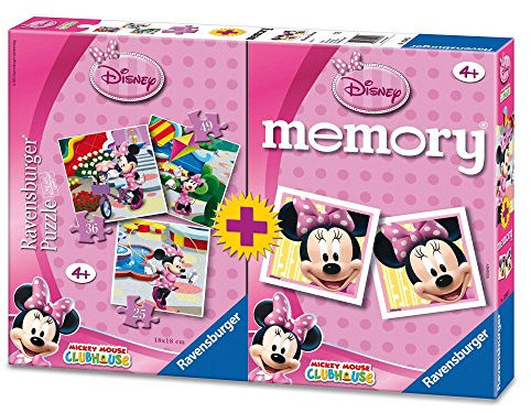 Ravensburger 222025 - Spiel Memo und Puzzle Minnie