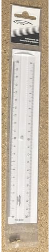 Graphoplex Lineal 2 Fasen + Prägen Durchsichtig - Transparent, 20 cm