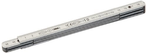BMI 96153121 (Aluminiumgliedermaßstab silberfarben, 1 m, Gliederstärke 1.4 mm) 961100044W