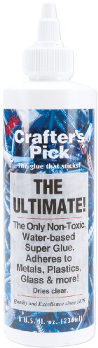 API Crafter's Pick Ultimate Glue, 8-Ounce, White, Water-Based, Super Glue