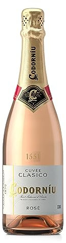 Codorniu clasico Rose Brut Cava Sparkling Wine 75cl(Packaging May Vary)