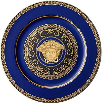 Rosenthal Versace Medusa blau, Platzteller 30 cm