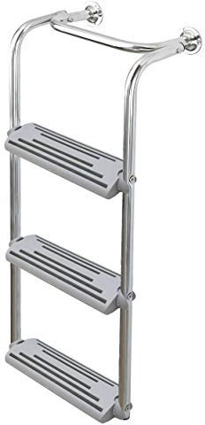 3 Stufen 90°-180° Badeleiter Leiter klappbar Edelstahl Kunststoff