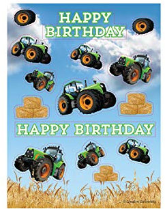 60 Sticker / 4 Bögen - Bauernhof Traktor Sticker Aufkleber