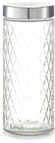 Zeller Vorratsglas 2000 ml Raute mit Metalldeckel Vorratsgefäss Vorratsbehälter