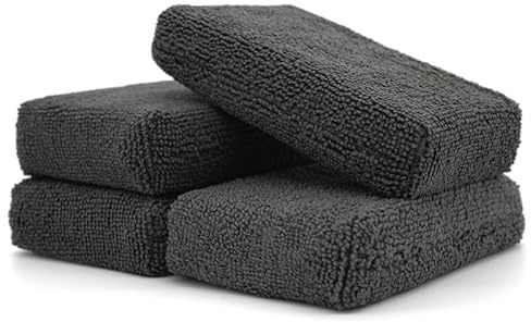The Collection Sponge 4er Pack Mikrofaser Applikator Mikrofaser Pad - Auftragen von Coating, Wachs und Polituren