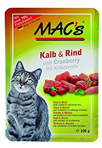 Mac's Cat Pouch, Kalb+ Rind
