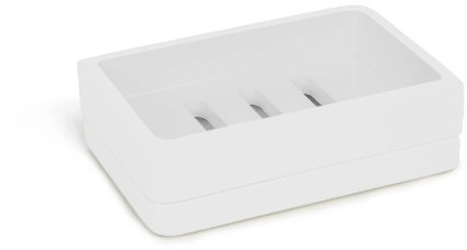 Kassatex Lacca Bath Accessories Soap Dish, White