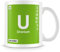 BWW Print - Periodic Table of Elements 92 U - Uranium Symbol Mug, Ceramic, 11fl.oz.