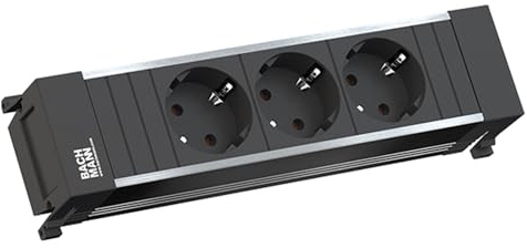 BACHMANN POWER FRAME 3xCEE7/3, Strom 2,0m AEH inkl. Montagestecker