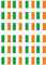 Cupcake-Topper/-Dekorationen, irische Flagge, essbar, Premium-Dicke, gesüßt, Vanillegeschmack, 24 Stück
