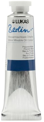 LUKAS BERLIN OIL 37 ml - Wassermischbare Ölfarbe in Premium-Qualität - Farbton Preussischblau