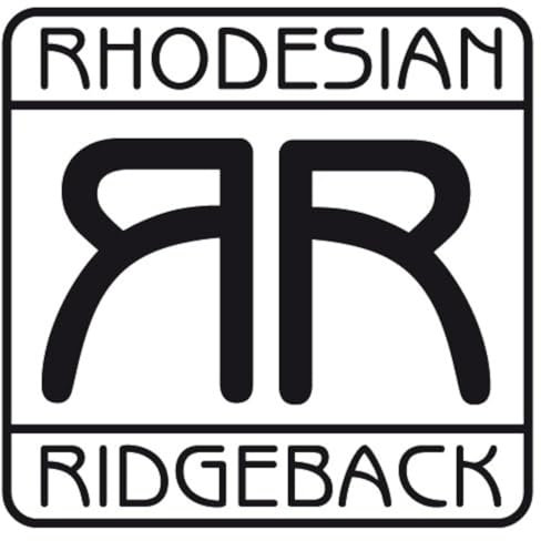 DWH Rhodesian Ridgeback Premium Aufkleber für Auto, Motorrad, Anhänger, Schilder, Fenster Größe 7x7 cm in Schwarz matt