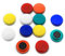 Medium Assorted Planning Office Magnets for Fridge, Whiteboard, Noticeboard, Filing Cabinet - Pack of 12