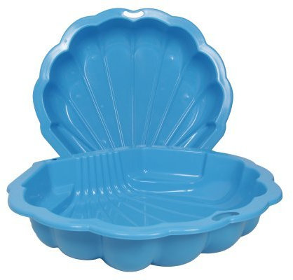 Ondis24 Sandkasten Wassermuschel blau 2-TLG., ca. 102 (L) x 88 (B) x 20 (H) cm