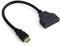 JSER HDMI-Stecker auf 2 HDMI-Buchsen, 1-in-2-Out-Splitterkabel, Adapter, Konverter