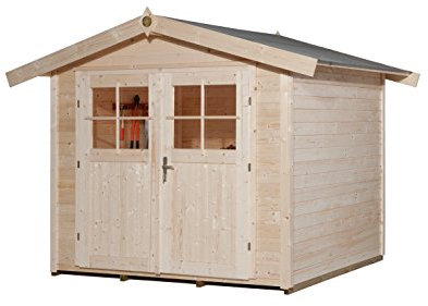 weka Holzbau GmbH Maison de l'année : Abri de Jardin 122, Naturel, 28 mm, V20 cm, DT