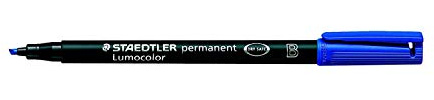 Staedtler 314-3 Staedtler 314-3 - Folienstift Lumocolor, Spitze-B, permanent, blau