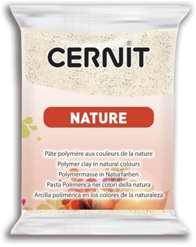 CERNIT CE0940056971C - Block Modelliermasse (Polymer) NATURE, ofenhärtend, sofort gebrauchsfähig, 56g, für DIY, Schmuck, Figuren, für Einsteiger und Hobbykünstler, Savanne, 1 Stück