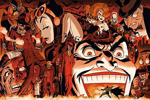 DC Comics Maxi-Poster Villains, Batman-Comic, mehrfarbig, 61 x 91,5 cm