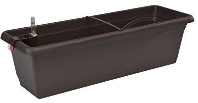 Plastkon autorriego Jardinera Smart Sistema fantazie 40 cm, Color marrón