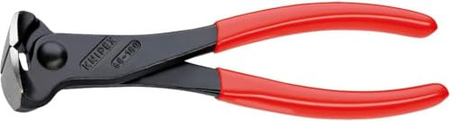 Knipex Alicate de corte frontal negro atramentado, recubiertos de plástico 180 mm 68 01 180 EAN