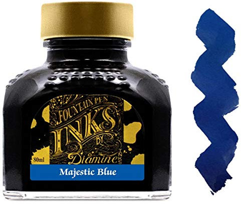 Diamine 80ml Majestic Blue fountain Pen ink bottle