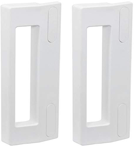 SPARES2GO Türgriff für Hoover Kühlschrank Gefrierschrank (190mm, Weiß, 2er-Pack)