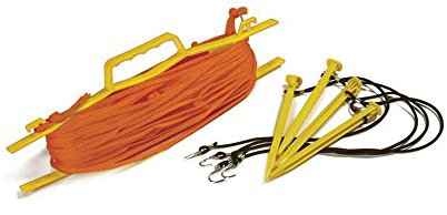 Tandem Orange-1/4 Inch Volleyball Court Lines, Orange, 1/4-Inch Rope