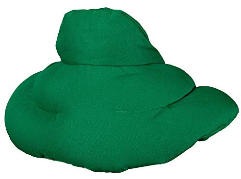 Nackenhörnchen mit Stehkragen grün - Dinkelkissen - Nackenkissen Wärmekissen - Dinkel-Körnerkissen Nacken Schulter