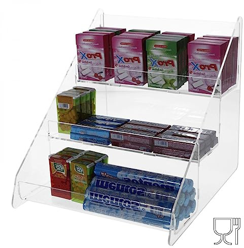 Avà srl Theken-Bonbon-Schütte aus Plexiglass, transparent, à 3 Etagen