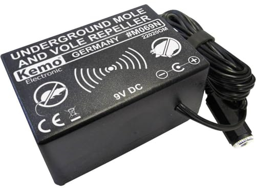 KEMO Underground Repeller Wühlmausvertreiber Vibration Wirkungsbereich 1000m² 1St.