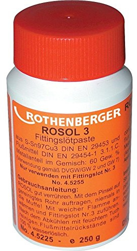 Rothenberger Weichlötpaste Rosol 3 250 g, 1 Stück, 45225