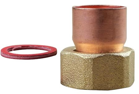 IBP Bänninger - Raccord Cuivre à souder - Douille droite écrou prisonnier 359 GCL Femelle 1/2(15/21) - Tube Cuivre Ø16