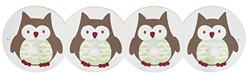 Kindergarderobe Garderobenleiste Eule 37 cm breit