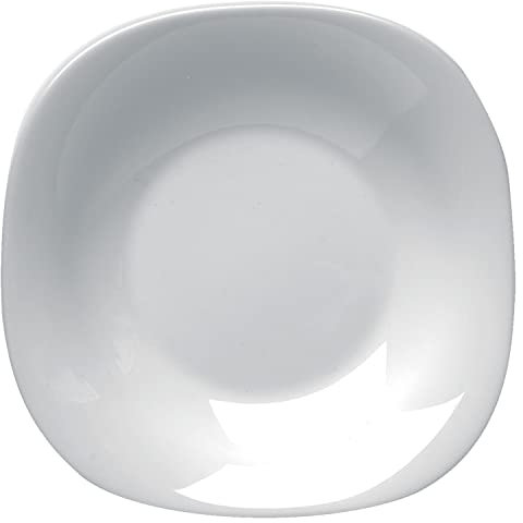 Assiette Parma Fond 23 x 23 Bormioli Blanc