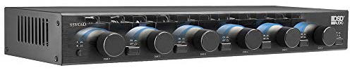 OSD Audio 6-Zonen Lautsprecherauswahl mit Lautstärkeregler, Dual Source