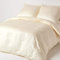 Homescapes 2-teiliges Bio-Bettwäsche-Set Creme-vanille aus 100% Bio-Baumwolle, 1 Bettbezug 155x220 cm & 1 Kissenbezug 80x80 cm