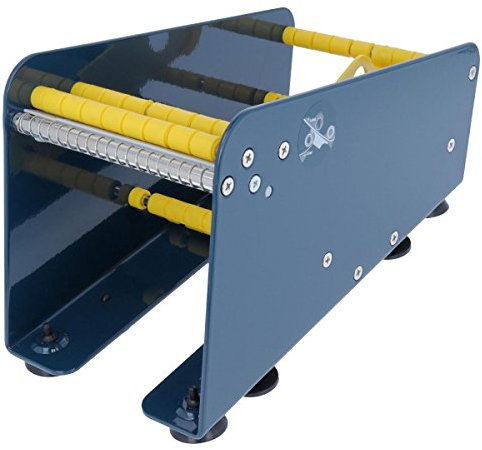 TE-Office Dispensador de etiquetas de acero para etiquetas adhesivas, dispositivo de mesa manual hasta 113 mm