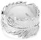 Vinani Ring Feder Arizona glänzend massiv Sterling Silber 925 Größe 60 (19.1) RFE60